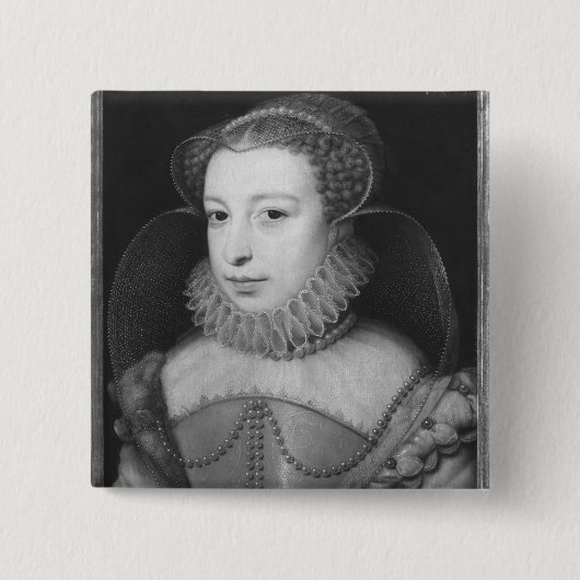 ナバールのMarguerite de Valois Queen 缶バッジ (正面)