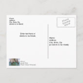 ナバールビーチの桟橋下の感謝の気持ちを伝えるポストカード ポストカード (裏面)