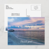 ナバール サンタロササンセット感謝ポストカード ポストカード (正面/裏面)