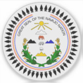 ナバ素晴らしホの国とアメリカの部族の封印 シール (正面)