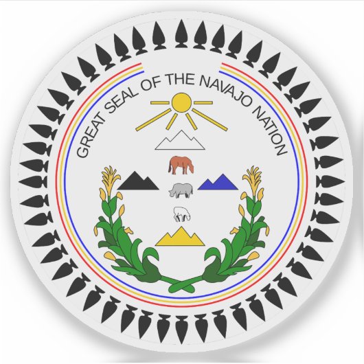 ナバ素晴らしホの国とアメリカの部族の封印 シール (正面)