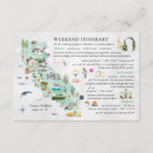 ナパでのウェディングウィークエンド | 旅程カード エンクロージャーカード (正面)