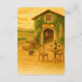 ナパエレガントバレーヴィンヤードズ素朴結婚ス エンクロージャーカード (裏面)