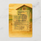 ナパエレガントバレーヴィンヤードズ素朴結婚ス エンクロージャーカード (正面)