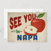 ナパカリフォルニアアップル – ヴィンテージトラベル ポストカード (正面/裏面)