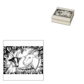 ナパバレーアルパインキッド&ビリーヤギ，グレープアーバー ラバースタンプ (押印)