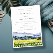 ナパバレーウォーターカラーヴィンヤードモーニングアフター 招待状