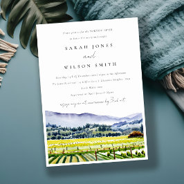 ナパバレーウォーターカラーヴィンヤードモーニングアフター 招待状