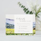 ナパバレーウォーターカラーヴィンヤードランドスケープ結婚ズ 出欠カード (スタンド正面)