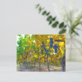 ナパバレーカリフォルニアのブドウ園 ポストカード (スタンド正面)