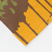 ナパバレーカリフォルニアトラベルアートヴィンテージ フリースブランケット (角)