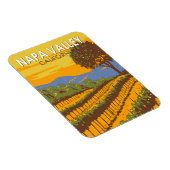 ナパバレーカリフォルニアトラベルアートヴィンテージ マグネット (右側)