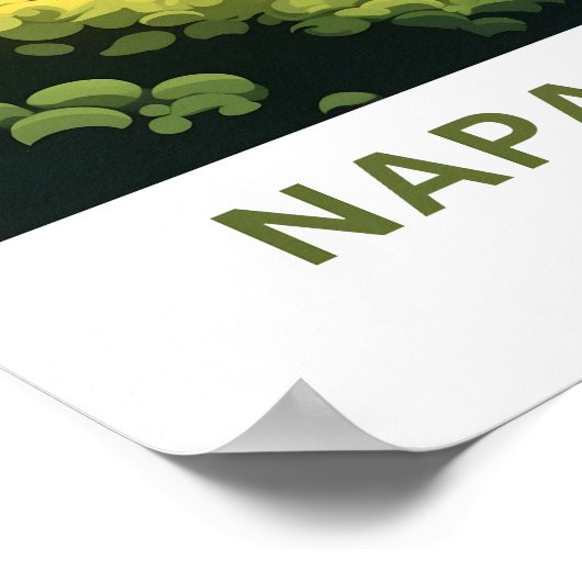 ナパバレーカリフォルニアトラベルポスター ポスター (角)