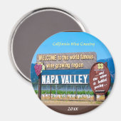 ナパバレーカリフォルニアワイナリー マグネット (正面/裏面)