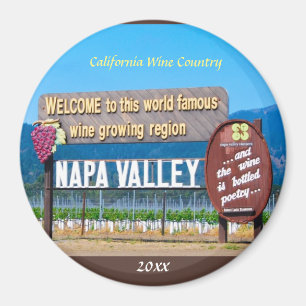 ナパバレーカリフォルニアワイナリー マグネット