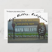 ナパバレーカリフォルニアワインカントリー ポストカード (正面/裏面)