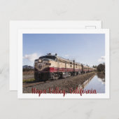 ナパバレーカリフォルニアワイントレインポストカード インビテーションポストカード (正面/裏面)