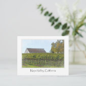 ナパバレーカリフォルニアヴィネヤードアンドバーン ポストカード (スタンド正面)