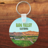 ナパバレーカリフォルニアヴィネヤードヴィンテージ キーホルダー (正面)