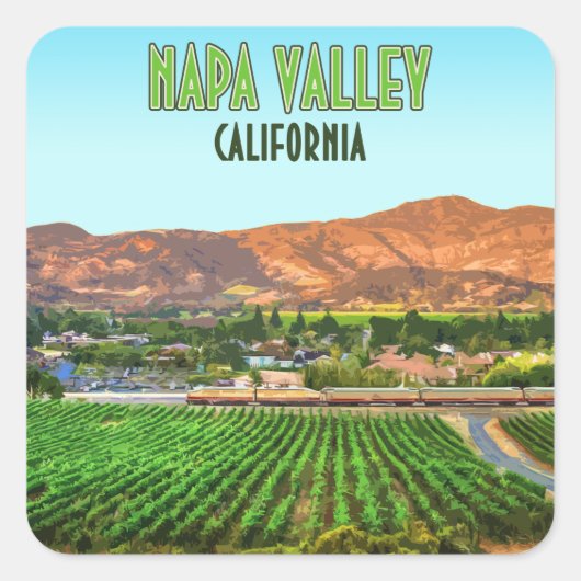 ナパバレーカリフォルニアヴィネヤードヴィンテージ スクエアシール (正面)