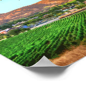 ナパバレーカリフォルニアヴィネヤードヴィンテージ ポスター (角)