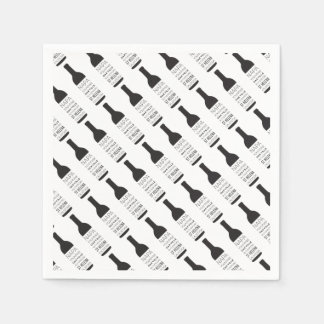 ナパバレーシティズワインボトルパーティー用品 スタンダードカクテルナプキン