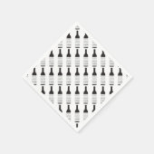 ナパバレーシティズワインボトルパーティー用品 スタンダードカクテルナプキン (角)