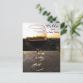 ナパバレーハガキからこんにちは! ポストカード (スタンド正面)