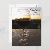 ナパバレーハガキからこんにちは! ポストカード (正面/裏面)