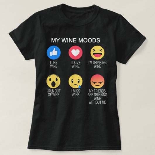 ナパバレーワインおもしろいユーモアアクセサリー Tシャツ (デザイン正面)