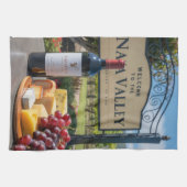 ナパバレーワイン&チーズへようこそ キッチンタオル (横)