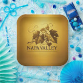 ナパバレーヴィネヤードお祝いパーティー ペーパープレート (パーティー)