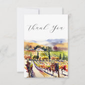 ナパバレーヴィネヤードウォーターの色 サンキューカード (正面)