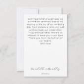 ナパバレーヴィネヤードウォーターの色 サンキューカード (裏面)