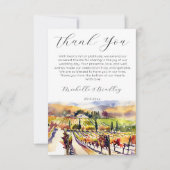 ナパバレーヴィネヤードウォーターの色 サンキューカード (正面)