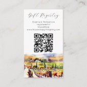 ナパバレーヴィネヤードqrギフトレジストリ エンクロージャーカード (正面)