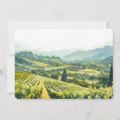 ナパバレーヴィンヤードザ結婚デイト 招待状 (裏面)