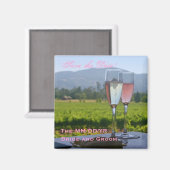 ナパバレー日付を保存！ マグネット (正面/裏面)