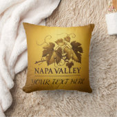 ナパバレー美パーソナライズされたしい クッション (ブランケット)