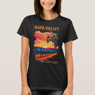 ナパバレー カリフォルニア ワインボトル 旅行 Tシャツ