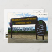 ナパバレー ポストカードへようこそ! ポストカード (正面/裏面)