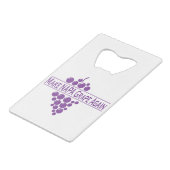 ナパブドウを再び作る クレジットカード栓抜き (正面アングル)