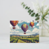 ナパホットエアバルーンアートトラベル ポストカード (スタンド正面)
