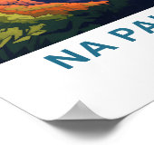 ナパリコーストハワイ旅行ポスター ポスター (角)