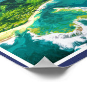 ナパリコースト – カウアイアイランド – ハワイ ポスター (角)