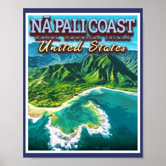 ナパリコースト – カウアイアイランド – ハワイ ポスター (正面)