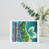 ナパリコースト – カウアイアイランド – ハワイ ポストカード (スタンド正面)