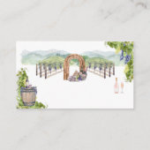 ナパワイナリーバチェロレッテ |名前座席表 エンクロージャーカード (裏面)