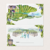 ナパワイナリーバチェロレッテ |名前座席表 名刺 (外部フラット)