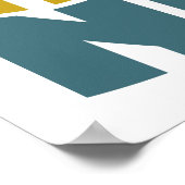 ナパーヴィルイリノイレトロウェーブ ポスター (角)